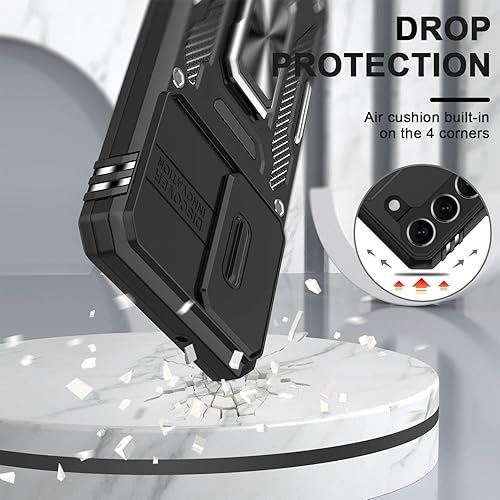 Miniatura 3 de AUPAI Funda para Galaxy S22 con cubierta para cámara, grado militar, a prueba de golpes, resistente, para Samsung S22, funda protectora de prueba de