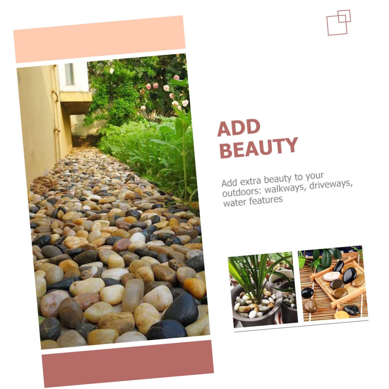 3packungen Dekorative Steine Für Garten Und Aquarium Natursteine Pro Packung Für Blumentöpfe Kunsthandwerk Und Landschaftsgestaltung Für Aquarien Und Terrarien