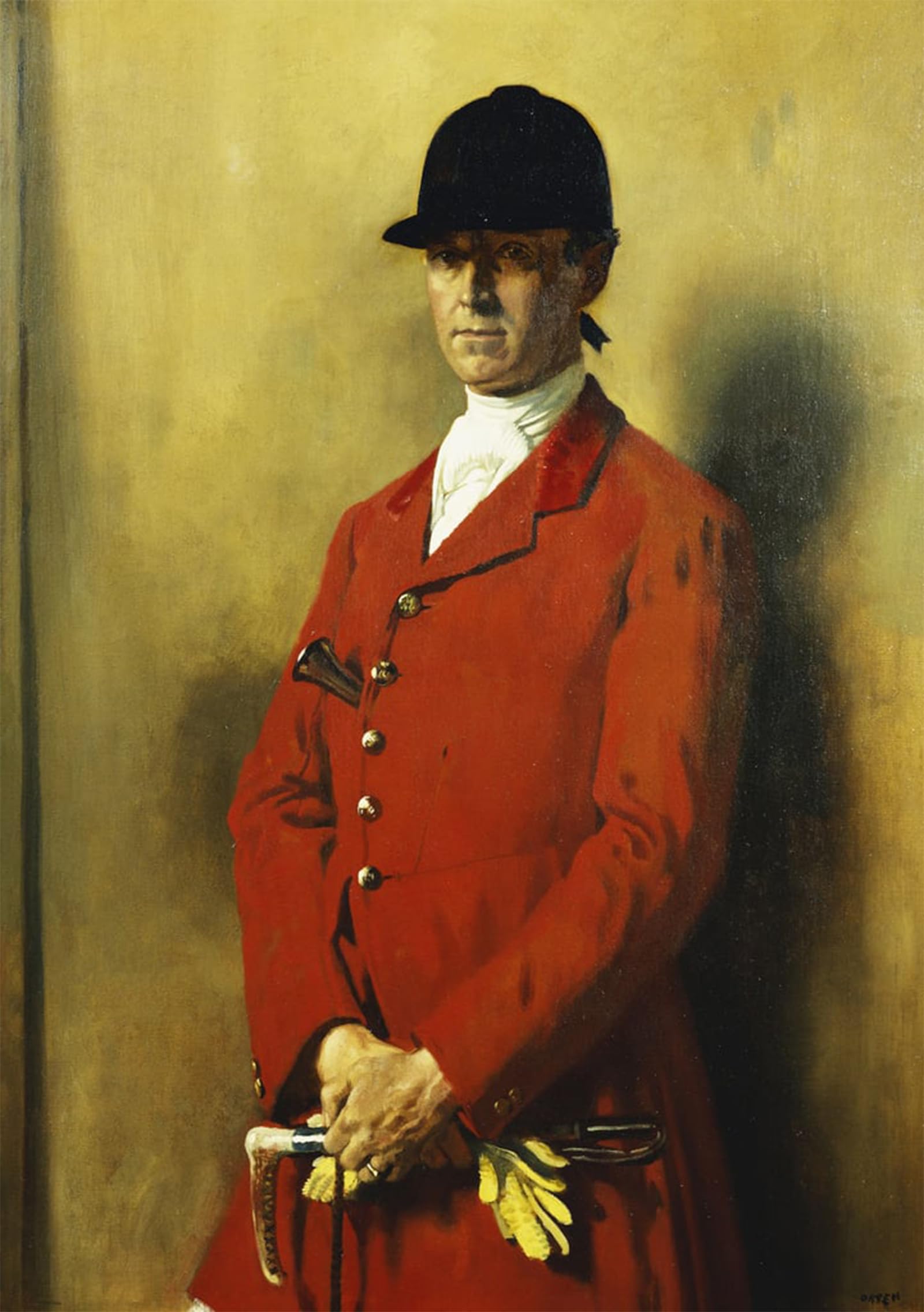 SERENDIPITP Vintage Picture Print on Canvas Wall Art Poster Portrait of Captain Roberts Master of the Animal Hounds by William Artwork Print Poster for Wall Decor 60x90cm