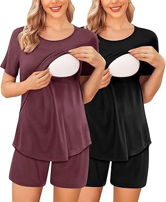 Maternity Pjs Ekouaer Maternity Nursing Pajama Set Breastfeeding
