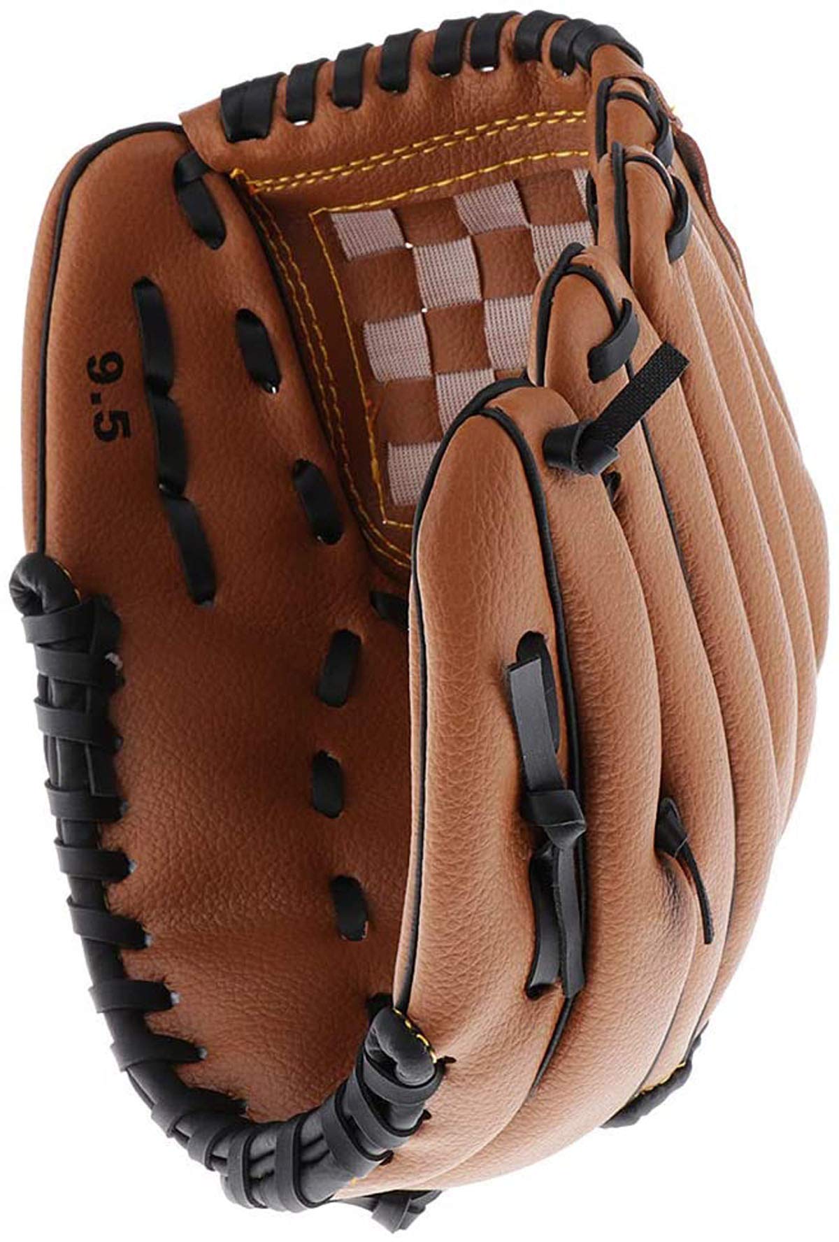 Acidea 11,5 Pouces de Baseball Durable Cuir Pichet Pichet épaississant à Gauche à la Main de Baseball pour Adulte Jeunesse Enfants pour Recueillir, Marron