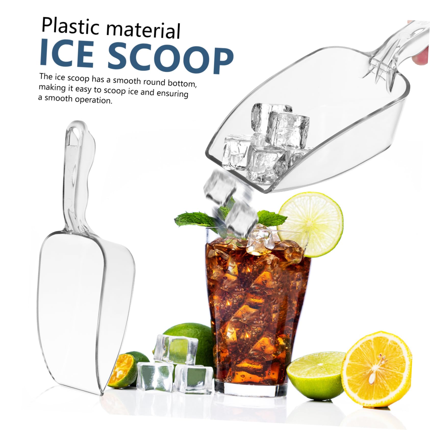 PRETYZOOM 10 Stk Eislöffel kleine Eisschaufel Küchenschaufeln kleine Essenslöffel Eisschaufeln Trocknerschaufel Süßigkeiten Schaufel Eisschaufel für Gefrierschrank Plastik Wiederverwendbar