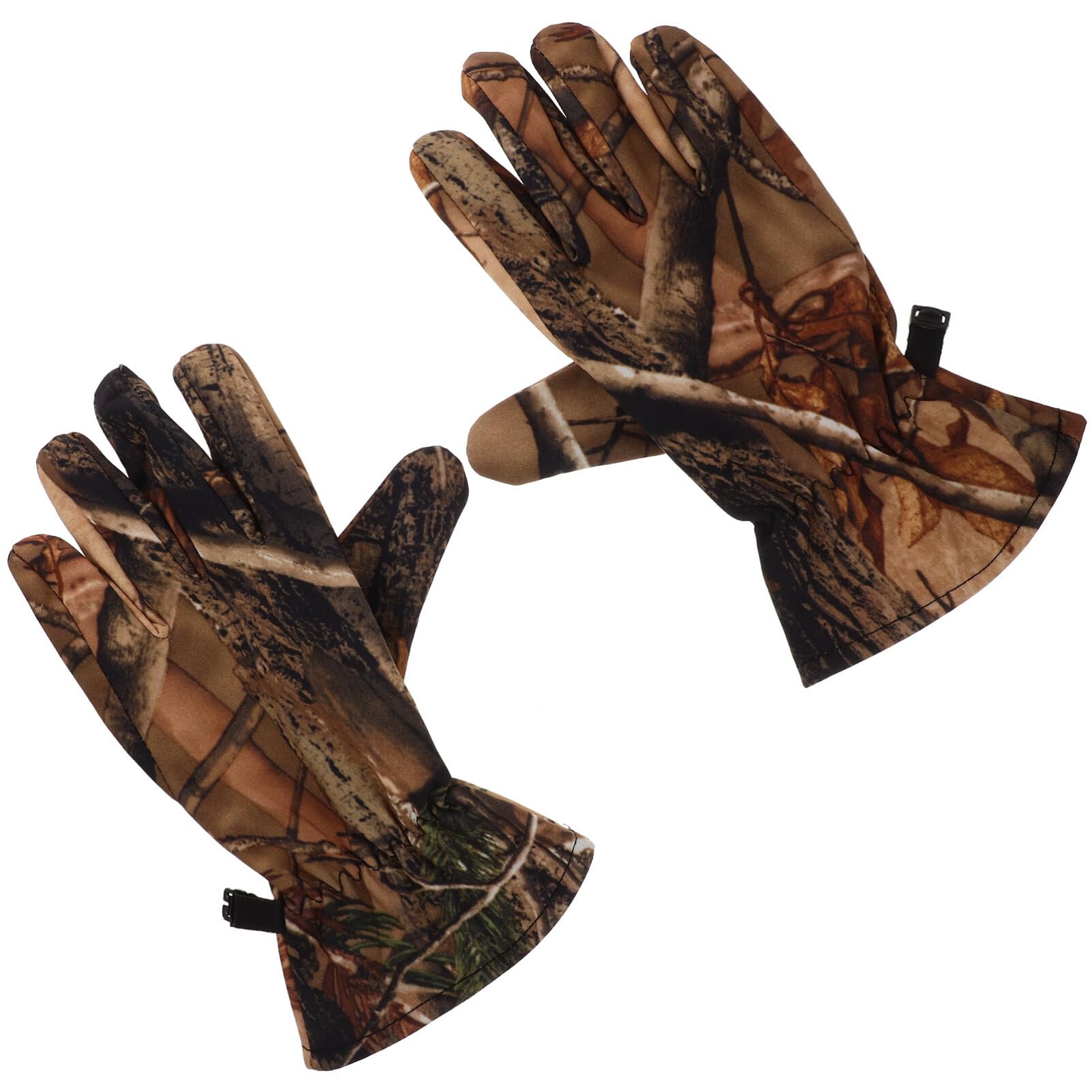 YARNOW 1 Pair Camo Hunting Gloves Hunting Accessories And Gear Full Finger Camo Gloves For Men Hunting （M）