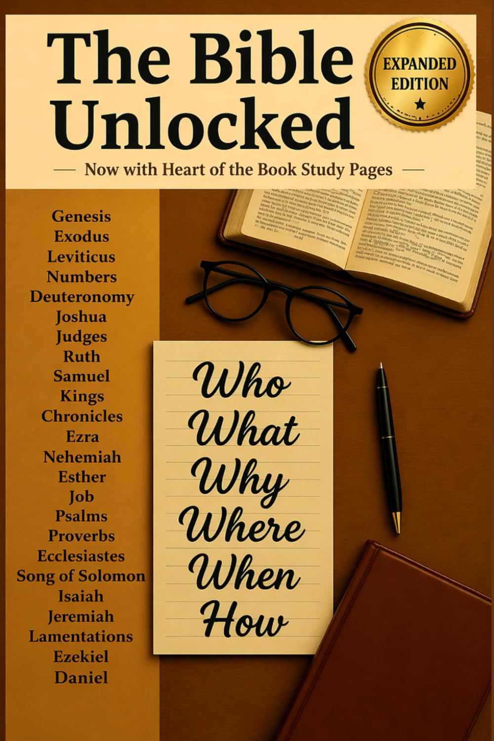 The Bible Unlocked: Who, What, Why, Where, When & How of Every Bible Book — An Expanded Reference Guide with “Heart of the Book” Summaries