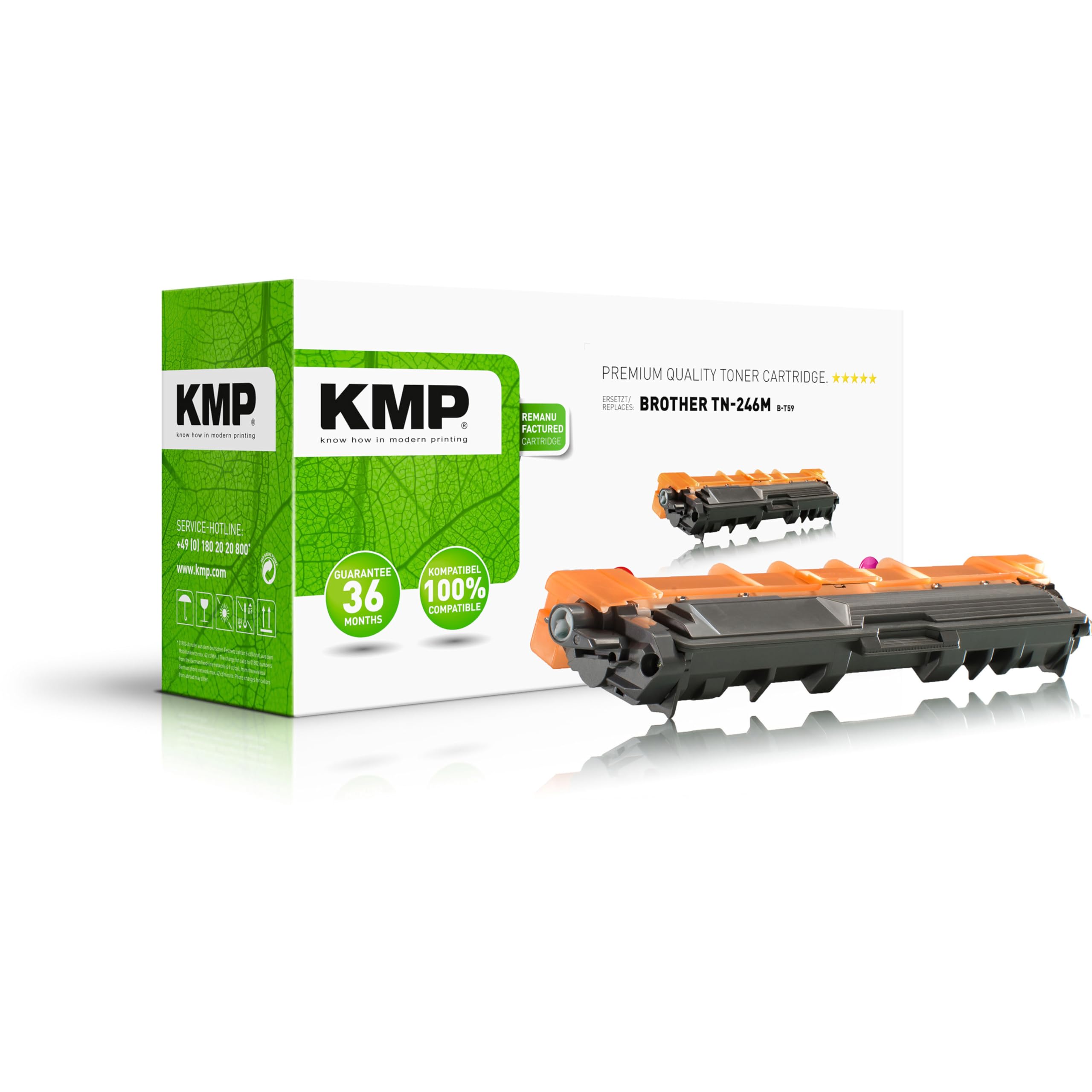 KMP toner pasujący do Brother TN246M Magenta do - Brother DCP 9022 CDW/DCP 9017 CDW/HL 3142 CW/HL 3152 CDW/HL 3172 CDW/MFC 9142 CDN/MFC 9332 CDW/MFC 9342 CDW CDW
