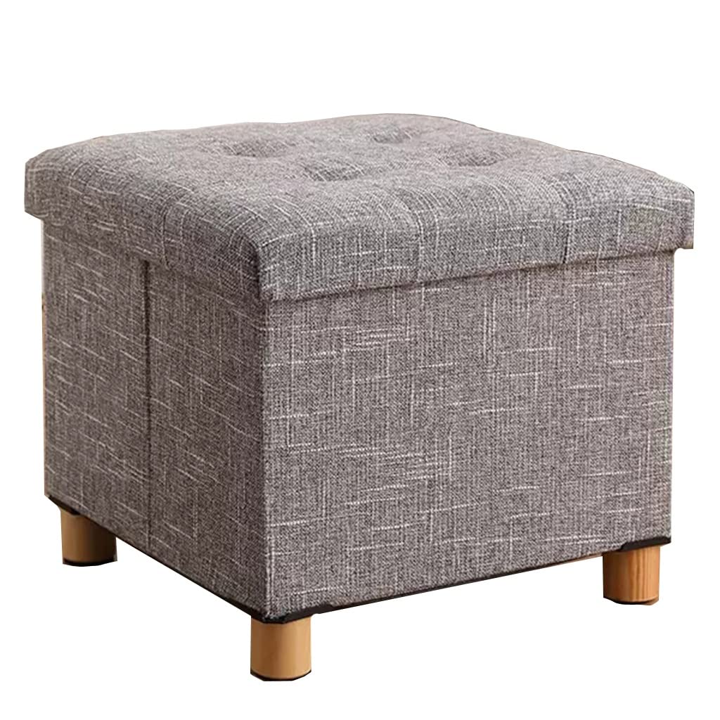 Tabouret de rangement pliable pour gagner de la place et s'asseoir confortablement au salon