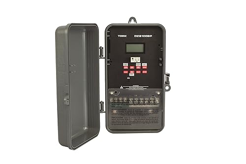NSI Interruptor de tiempo avanzado de 365/7 días con control multipropósito de la serie DZS, suministro de temporizador de 120/208-240/277 VCA, 1