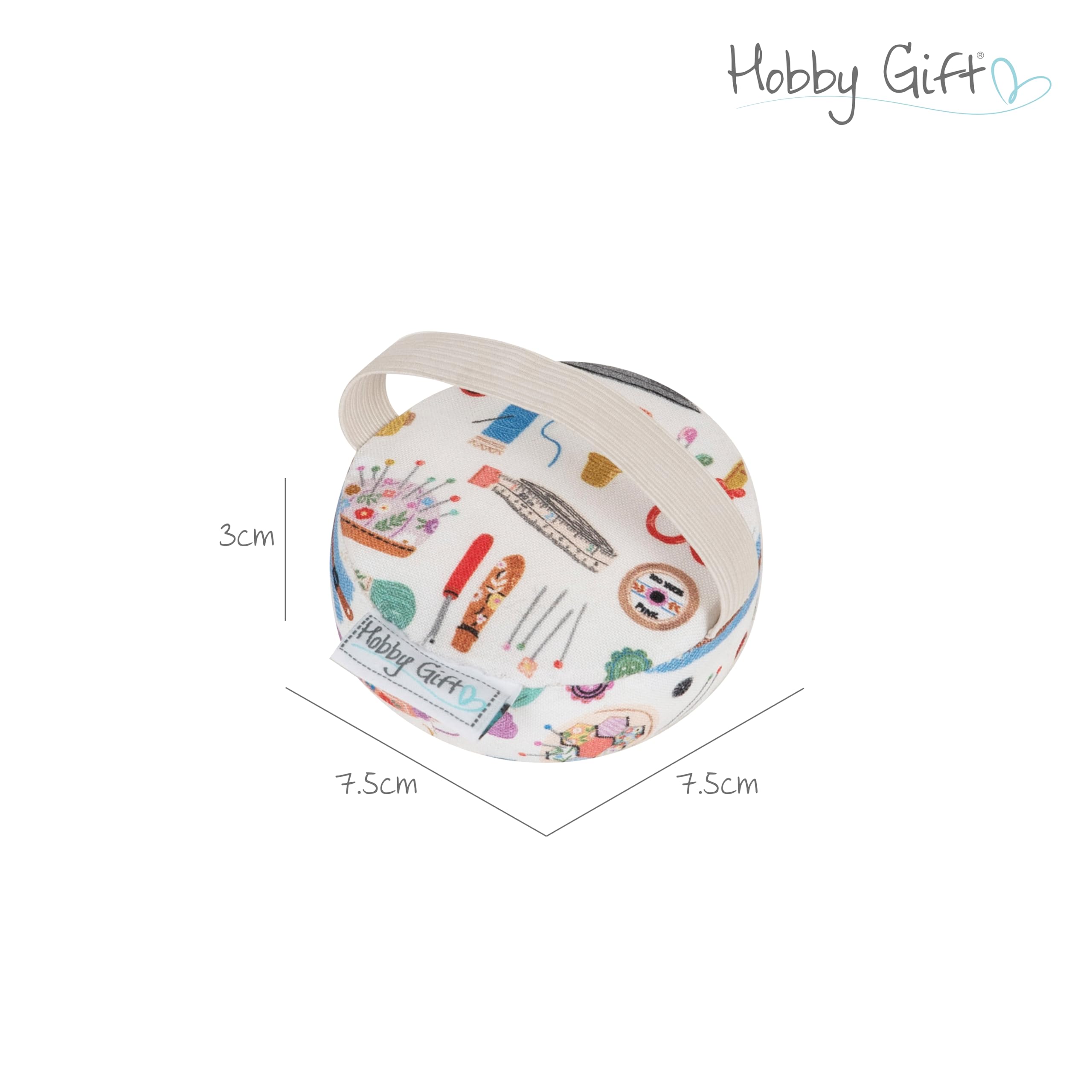 Hobby Gift PCWư Nadelkissen aus weichem Stoff für die Handschlaufe, Haby Notions, (d/w/h) 7.5 x 7.5 x 3cm
