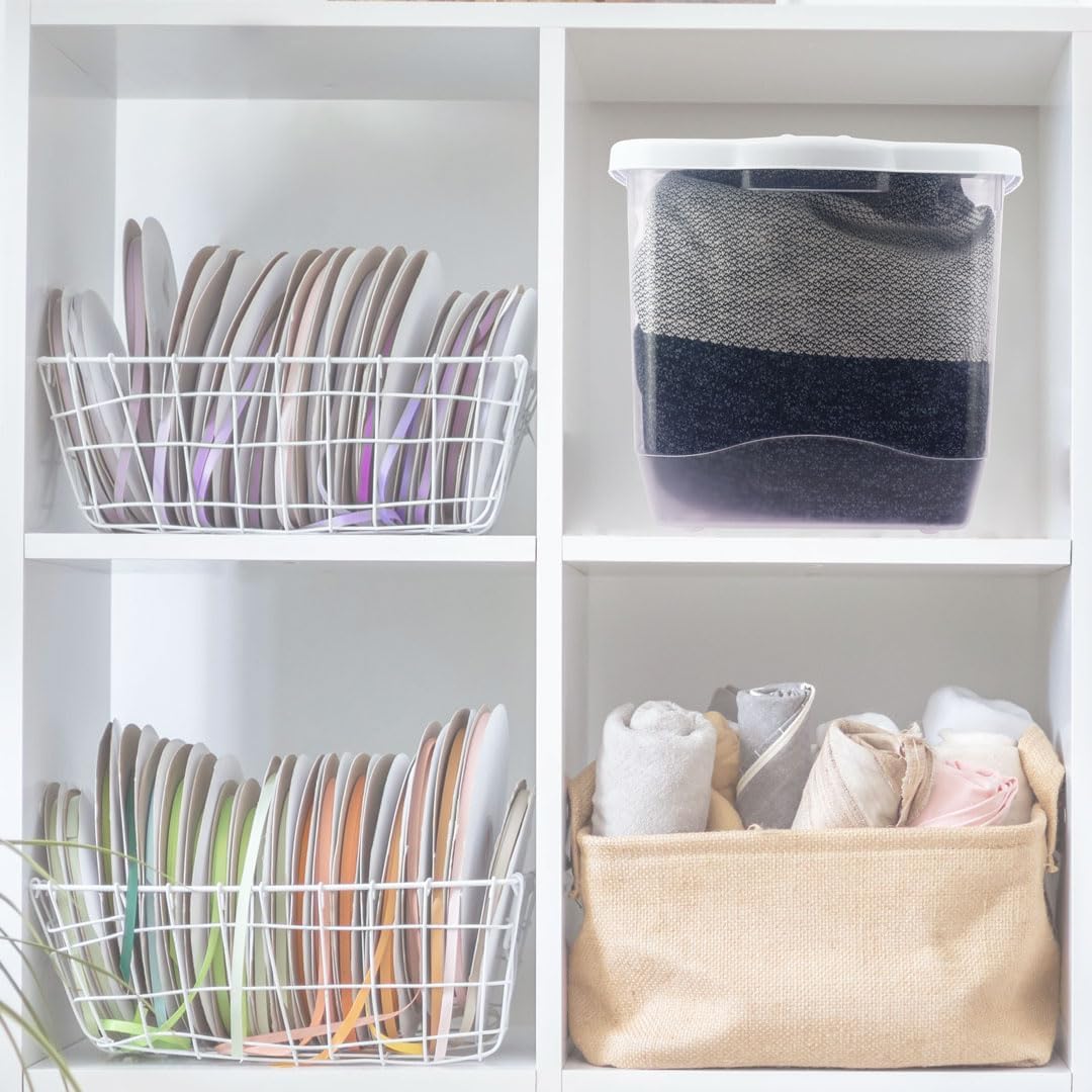 Grandi contenitori in plastica con coperchio, 3 strati, organizer per armadio e scatola di immagazzinaggio impilabili con ruote Scatola pieghevole in plastica per dormitorio domestico