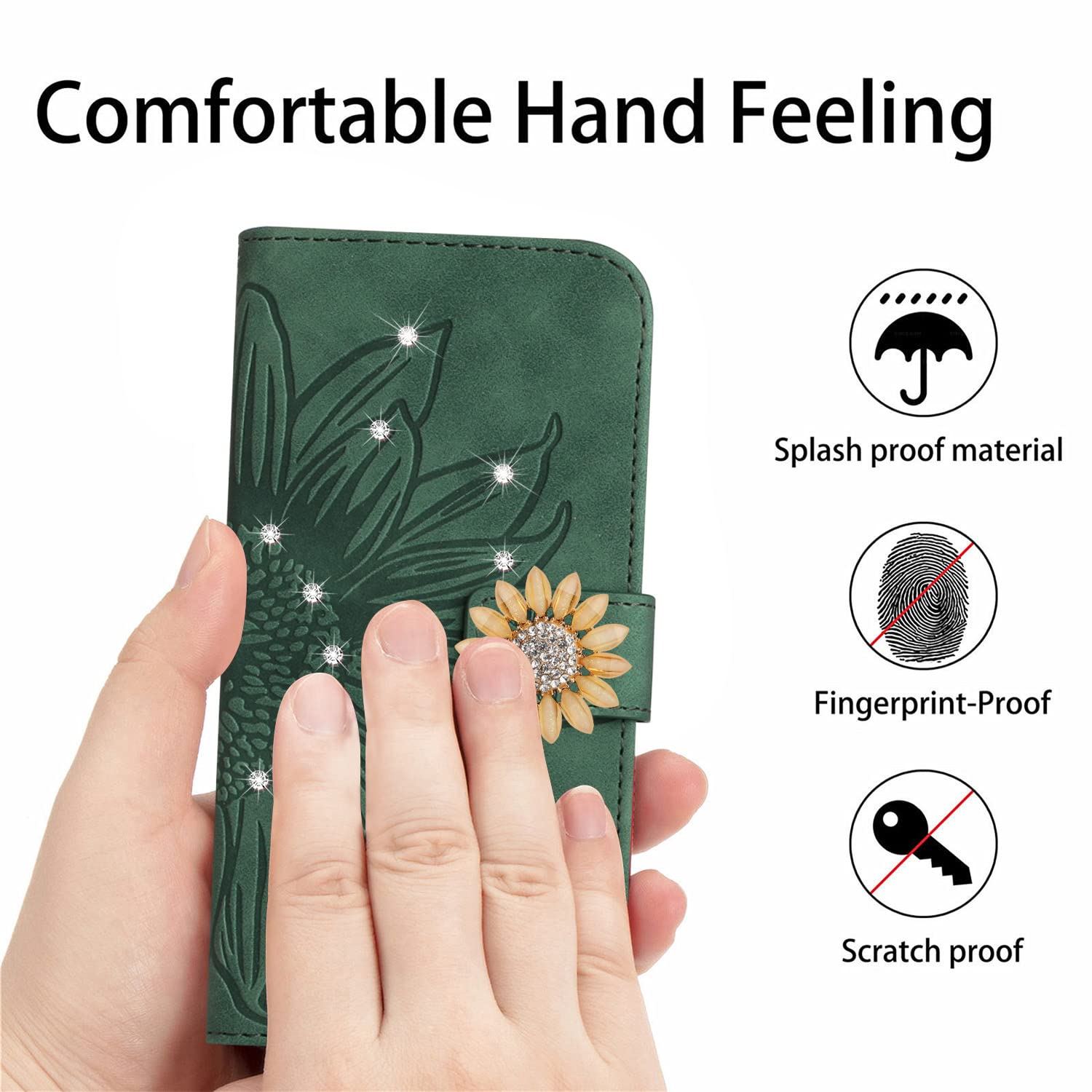 VQWQ Cover per Oppo A78 4G, Custodia a Portafoglio in Pelle PU Farfalla Slot per Schede Libro Case Flip Supporto Antiurto Tracolla Regolabile Chiusura Cerniera per Maschio Donna -[SZY]-Blue