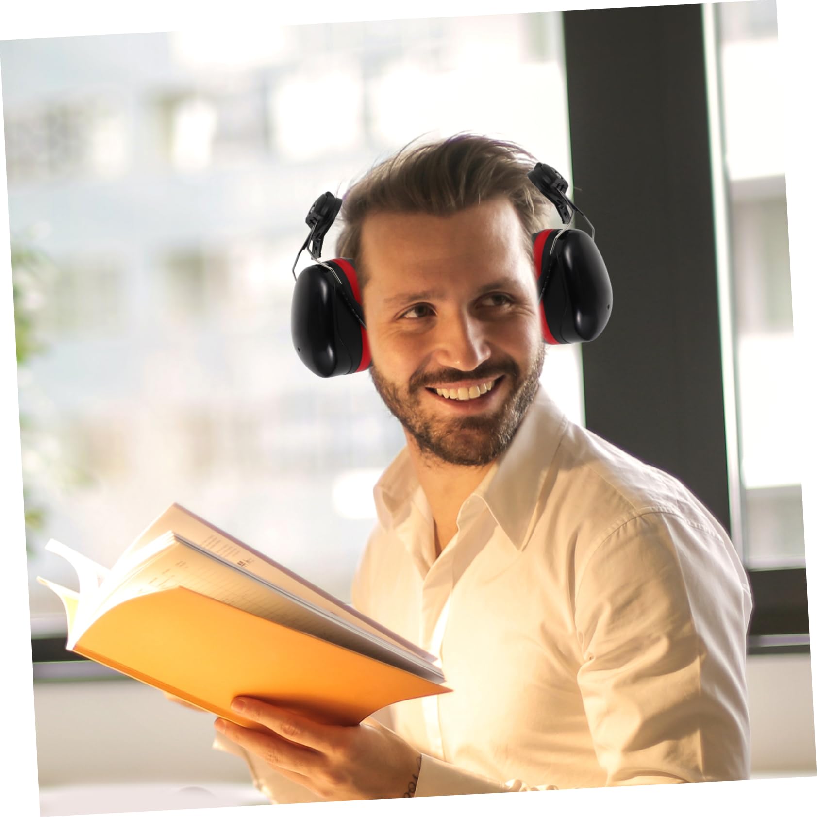 POPETPOP 4paia Cuffie Earmuff Antirumore Per Protezione Design Comfort Ottimale Per Officina Riduzione Confezione