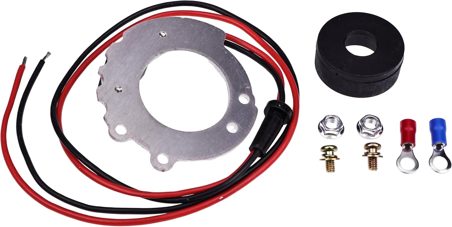 Ignitor Conversion Kit 1244A Compatible with Ford Tractors 8N 4 Cylinder Series 500 to 900 Series 12V, Points to Electronic Ignitor
