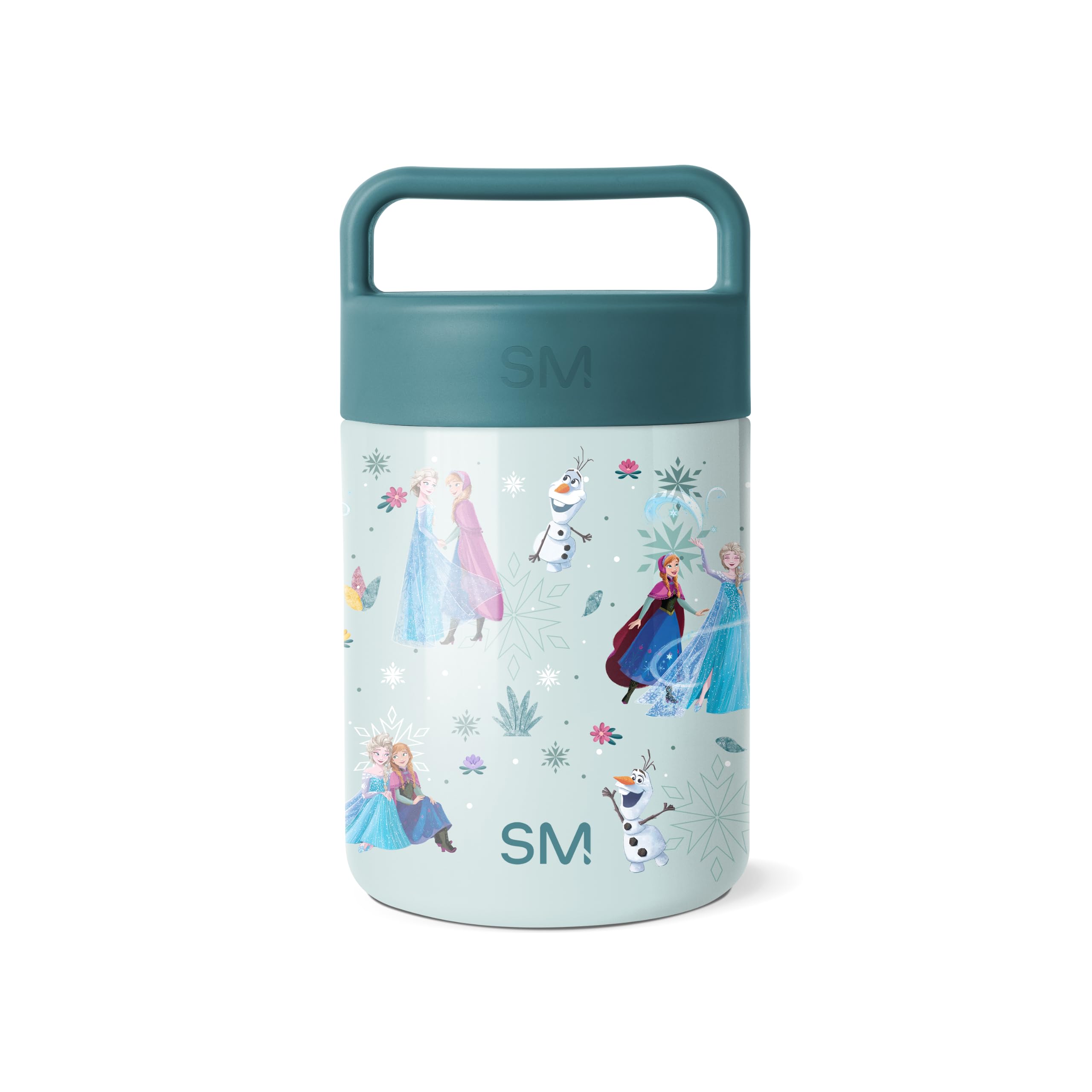 Simple Modern Disney Frozen Food Jar for Hot Food | Reusable Stainless Steel Vacuum Insulated Leak Proof Lunch Storage for Smoothie Bowl, Soup, Oatmeal | Provision | 12oz | Frozen Swirls