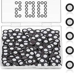 200/400 Stück 3D Scanner Marker Magnetisch,Magnetisches 3D Scanner,Innen 6,0 mm,Außen 10 mm,Tracking Punkt,Hochreflektierender Referenzpunkt,für Scannen(schwarz,200pcs)