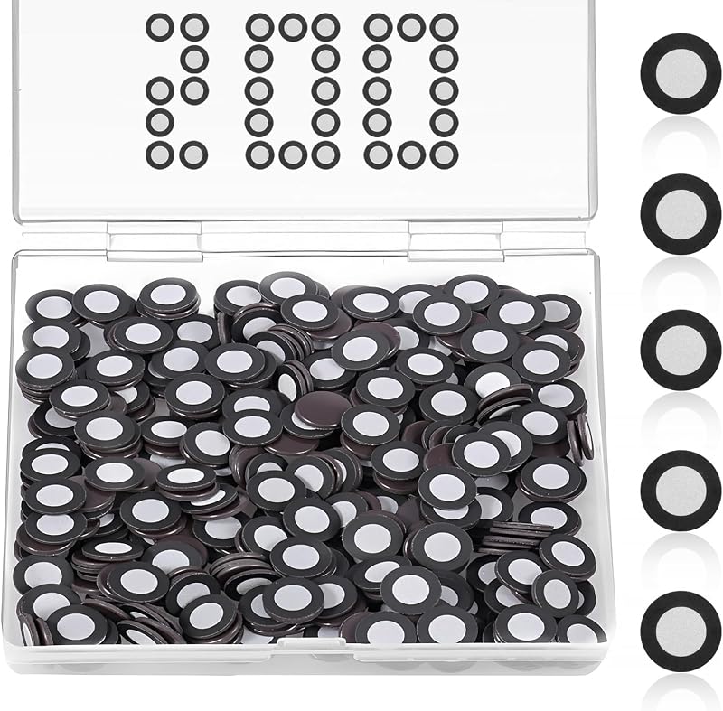 200/400 Stück 3D Scanner Marker Magnetisch,Magnetisches 3D Scanner,Innen 6,0 mm,Außen 10 mm,Tracking Punkt,Hochreflektierender Referenzpunkt,für Scannen(schwarz,200pcs)
