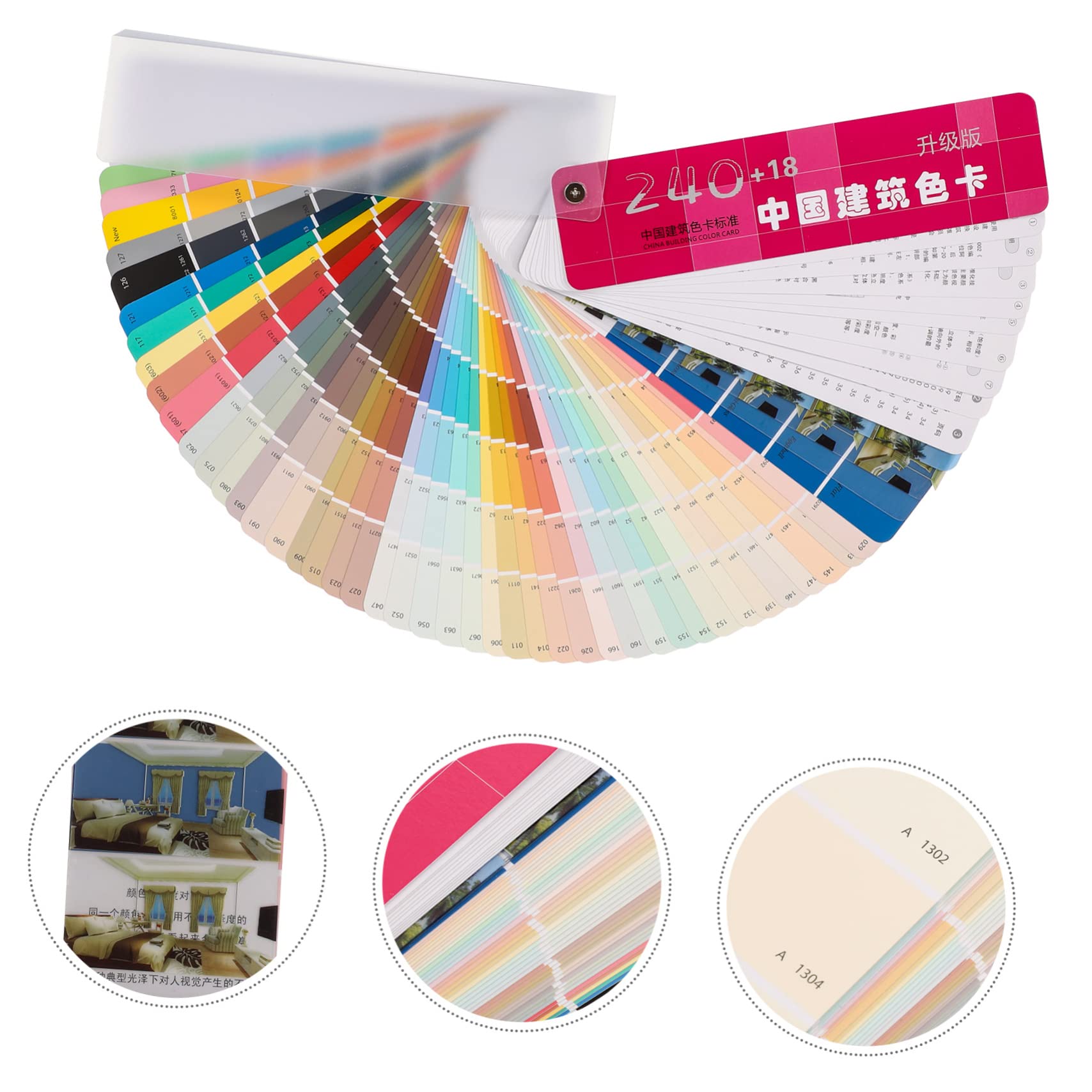 Yardenfun 1Satz Professionelle Architektur Farbkarte Standard Farbnuancen für Farbkontrast und Farbvergleich Langlebig und Tragbar für Maler und Künstler