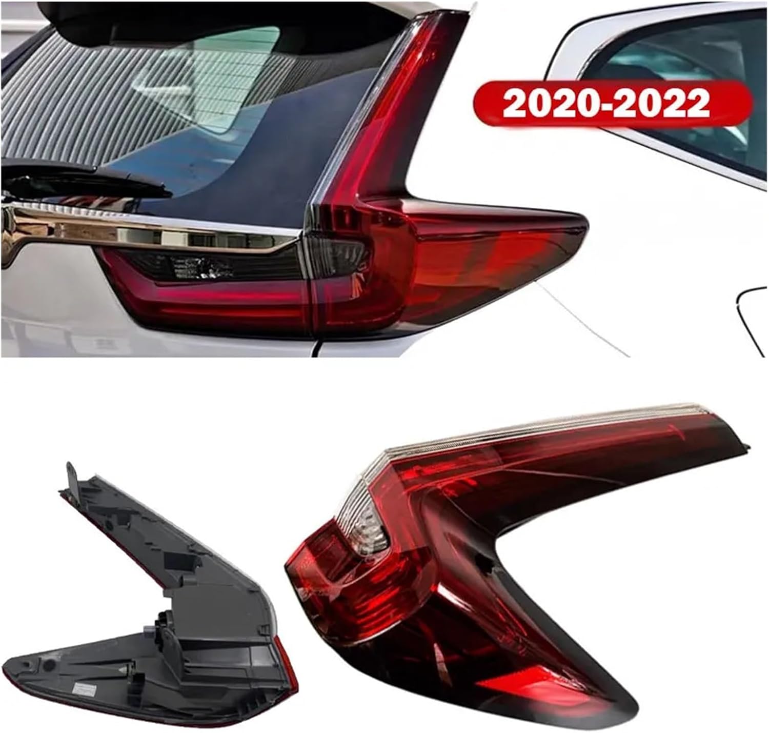 Auto Exterior Accessories For Honda CRV 2017-2021 Tail Light Rear Reverse Warning Brake Signal Lamp Car Taillight Assembly(Right 2020-2021)