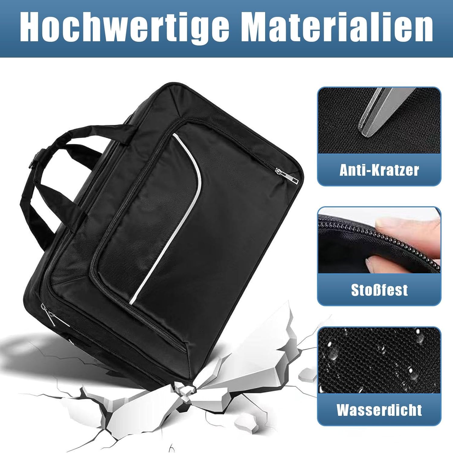 Kottwca Tasche Kompatibel mit Disk/Digital Edition, Spielconsole, Reisetasche für Konsole Controller, Spiel-Discs, Gaming Headset und anderes Zubehör-Schwarz