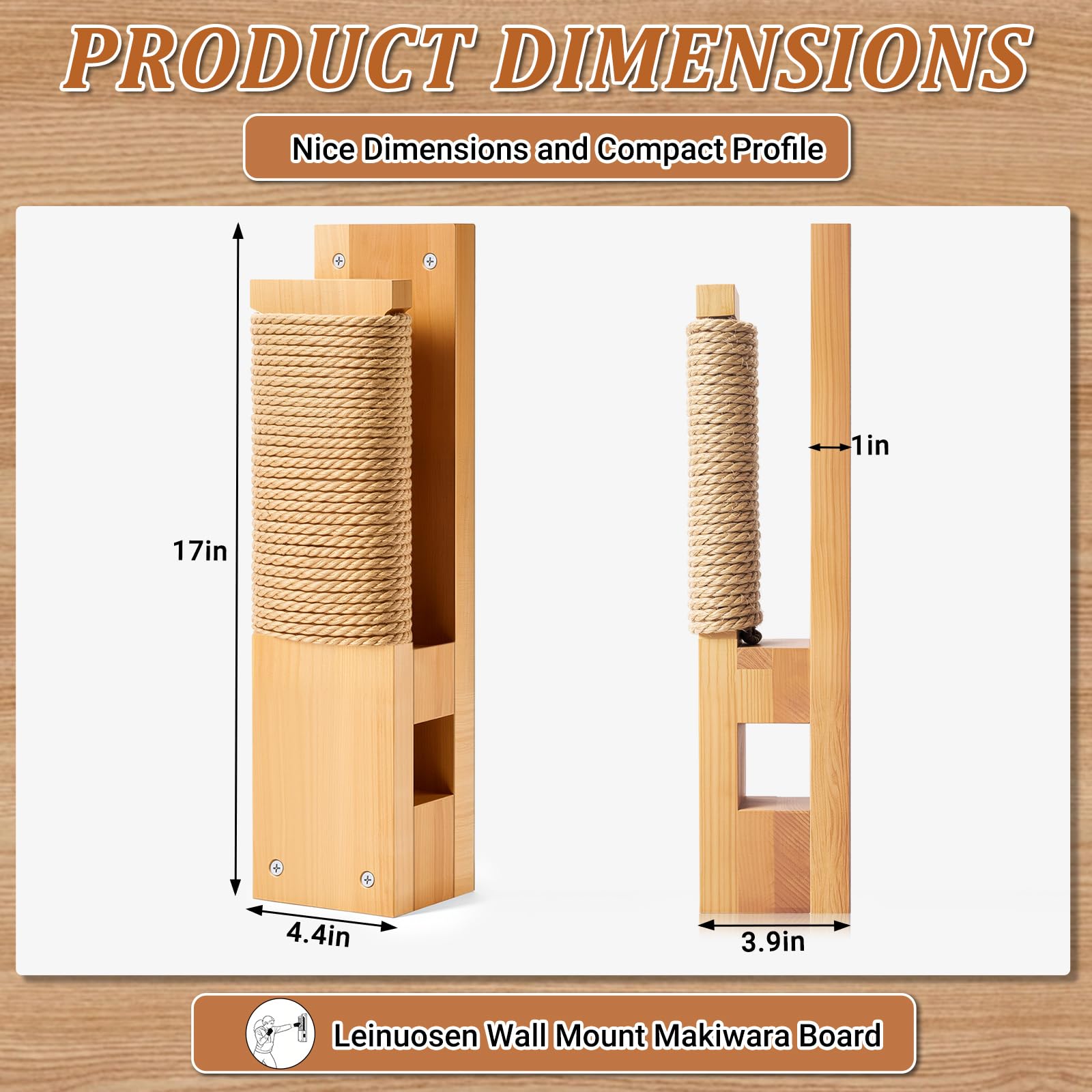 Leinuosen Wandhalterung Makiwara Board Traditionelles Makiwara Punching Board Strike Pad für Erwachsene Kampfsport Training Karate Taekwondo