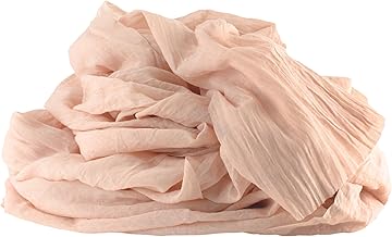 100%Mosel Musselin Dekostoff, in Vintage Rose (48 cm x 5 m), 66 g/m², sehr dünner Tischläufer, zarte Tischdeko für Geburtstage & Hochzeiten, Tischband als Bunte Dekoration zu besonderen Anlässen