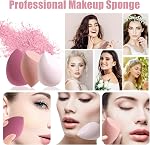8 Pcs Makeup Sponges Blender Set Professional Beauty Sponge Foundation Blending Blender for Liquid Foundation Powder Sunscreen and Cream Comes In 3 Shapes