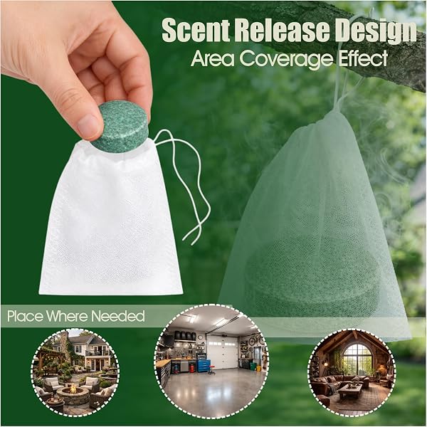 Animal Deterrent Balls 12 Pack Yard Outdoor Scent Repellent for Squirrel Mole Skunk Rabbit Garden Garage Attic Use (3) - 5