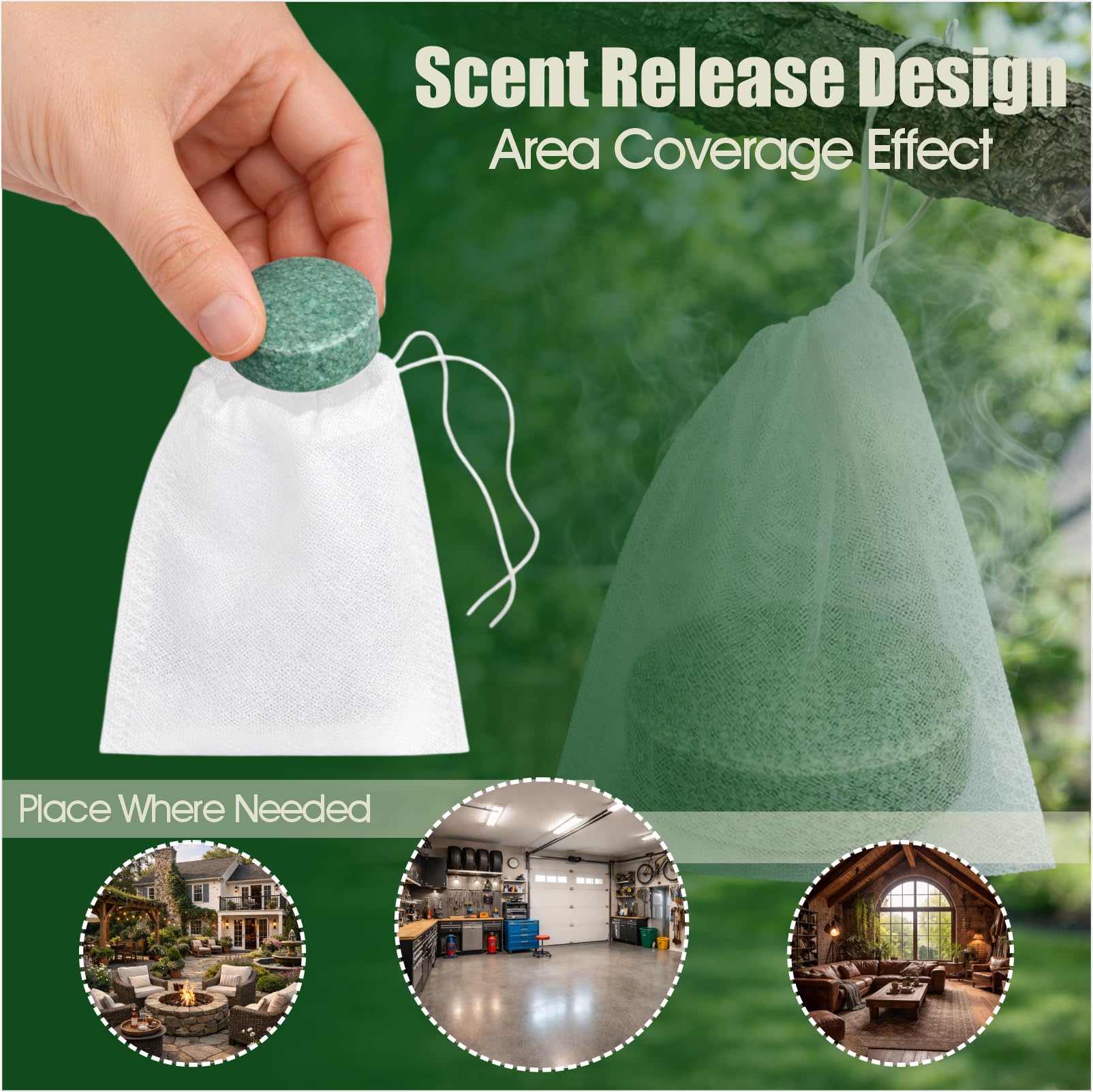 Animal Deterrent Balls 12 Pack Yard Outdoor Scent Repellent for Squirrel Mole Skunk Rabbit Garden Garage Attic Use (3) — view 5