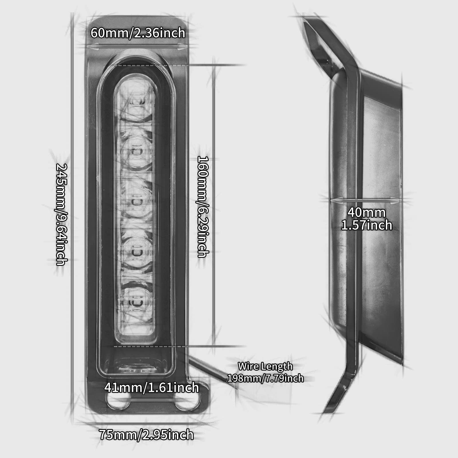 Luci pannello riempimento LED moto Fanale parafango posteriore Segnali direzione Luce freno esecuzione Adatto per Harley Touring Electra Glide Ultra Limited Road King Road Glide 2014-2023