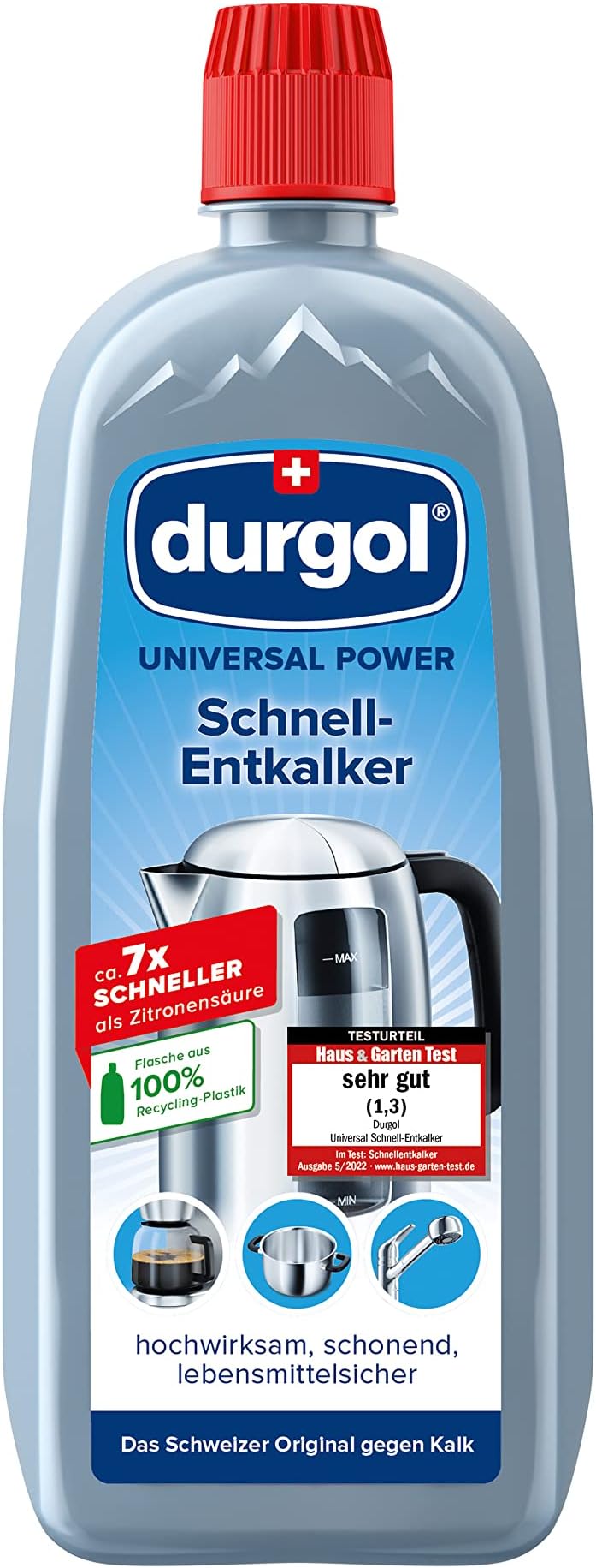 durgol Universal Quick Descaler - Limescale Remover for All Household Appliances - German Version - 2 x 750 ml