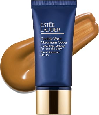 Est e Lauder Double Wear 24-Hour Maximum Cover Camouflage Foundation for Face and Body SPF 15 | Full Coverage | Covers Scars & Tattoos, 30ml