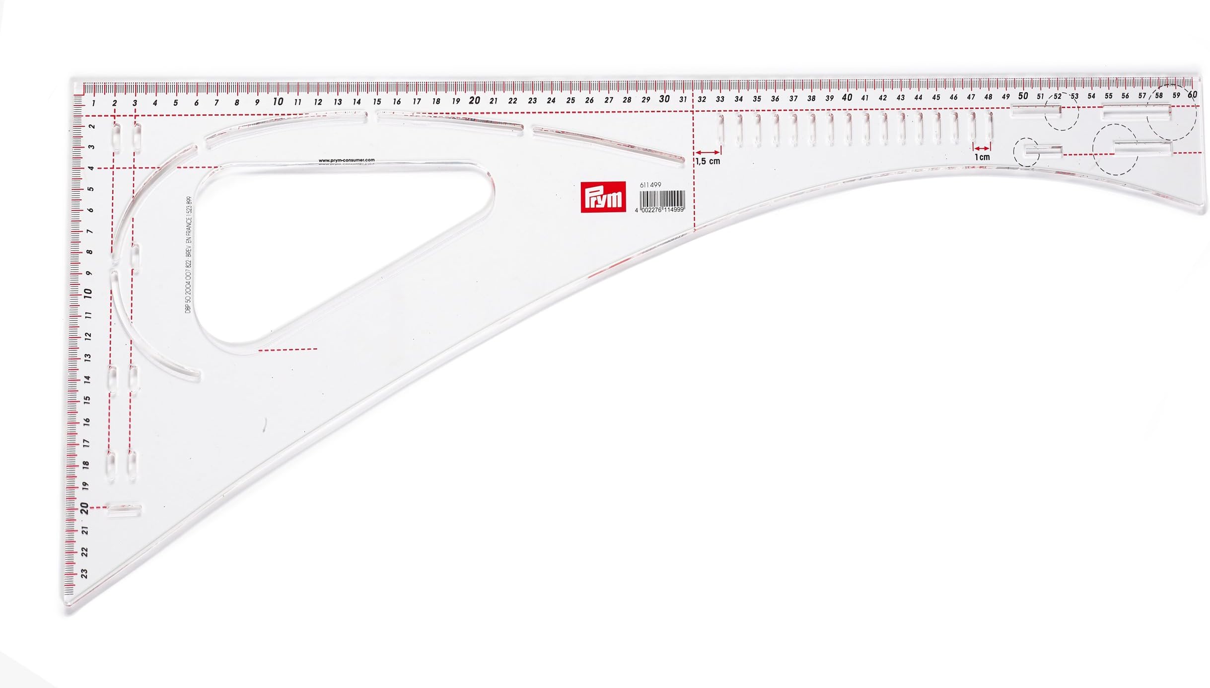 Prym Dressmaker's Ruler, 20.00 x 24.50 x 0.16 cm