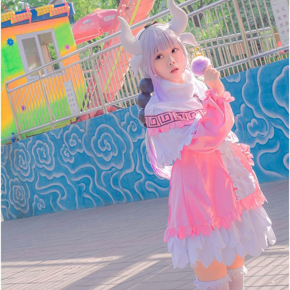 Okazaki Miss Kobayashi's Dragon Maid Cosplay Costume Kanna Kamui Lolita Dress for Women