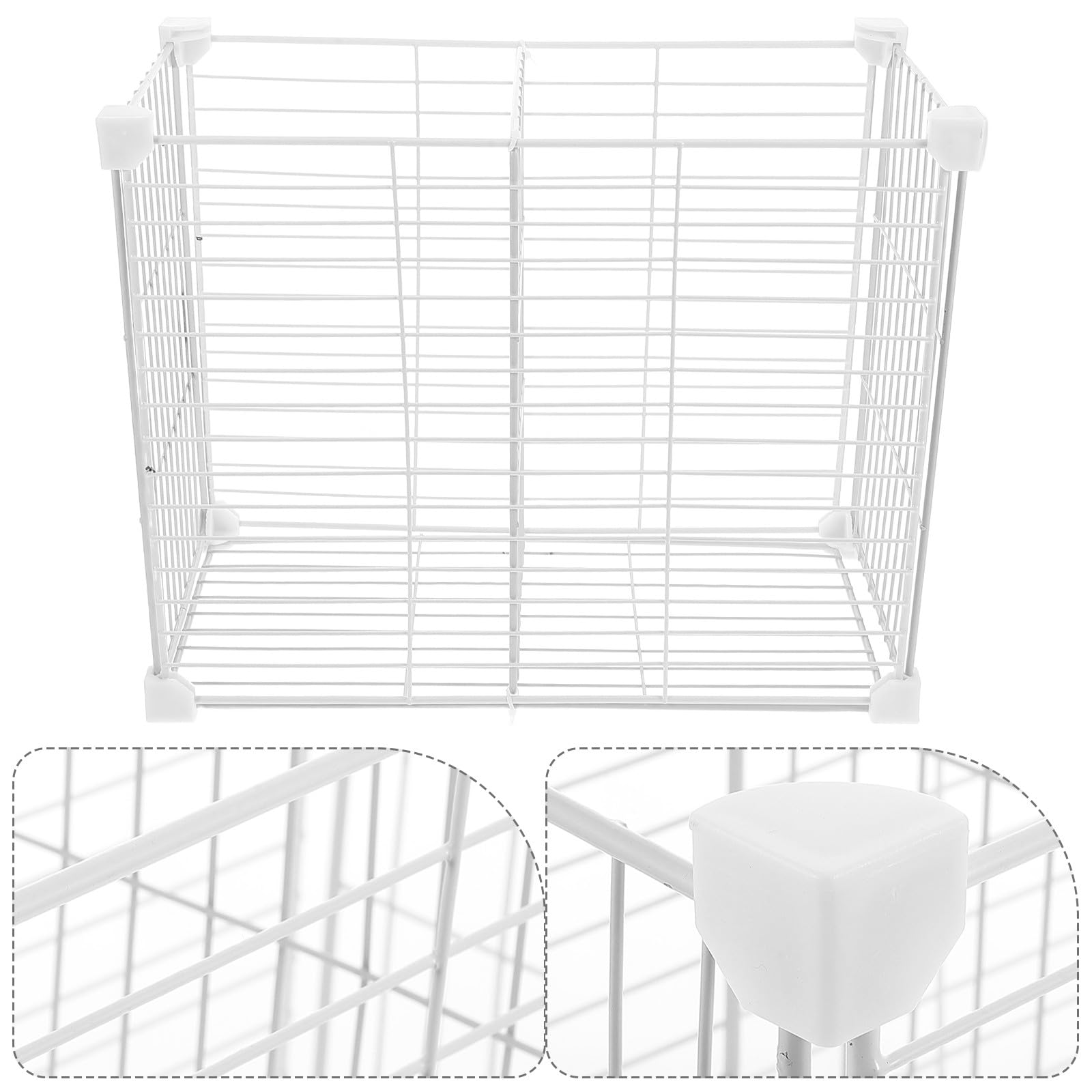 BESPORTBLE Divisor para Congelador Cesta Organizadora de Alambre, Instalación Rápida sin Herramientas, Diseño Práctico para Almacenamiento en Despensa y Refrigerador