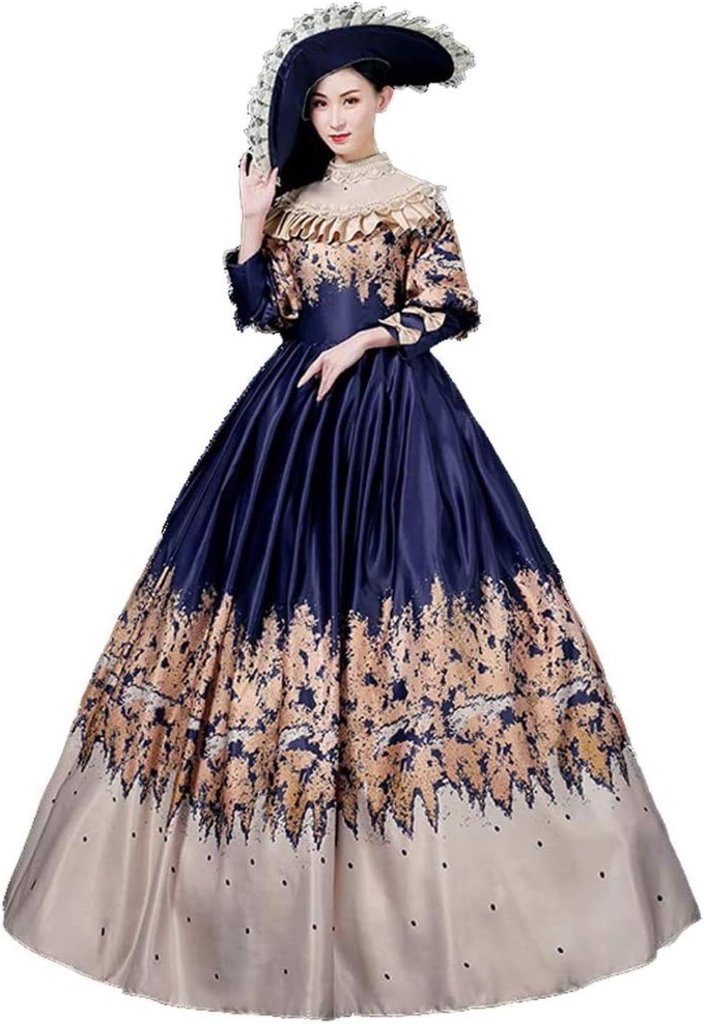 ビヨンヴィンブラッド　ビンテージニモール窯の大型22㎝の少女と鳥柄のボール絵皿！ ビヨンヴィンブラッド ビンテージニモール窯の大型22㎝の少女と鳥柄