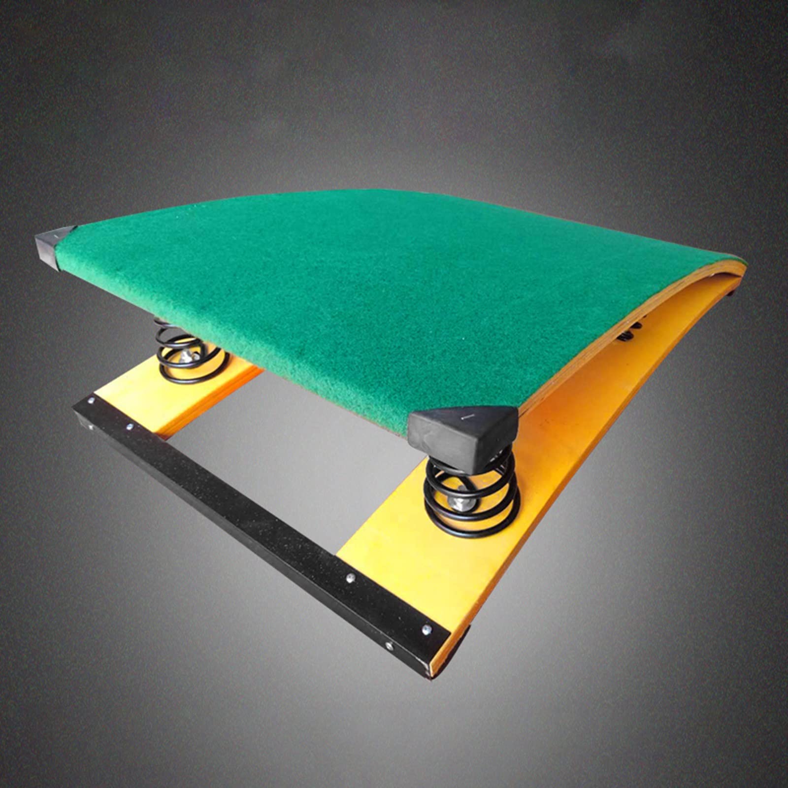 ZJKXJH Gymnastics Springboard for Home, Large Spring Boards for Adults Gymnast, 4/6/9 Springs Vault Equipment for Playroom, Practice Obstacle Courses (Color : Green, Size : 120x60cm - 4 Spring)