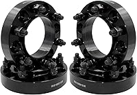 Vista 55 de Wheel Accessories Parts 4 adaptadores de espaciadores de rueda centrados en buje de 6x5.5 0.236x5.500 in 2.00 pulgadas de grosor 3.063 in Hub