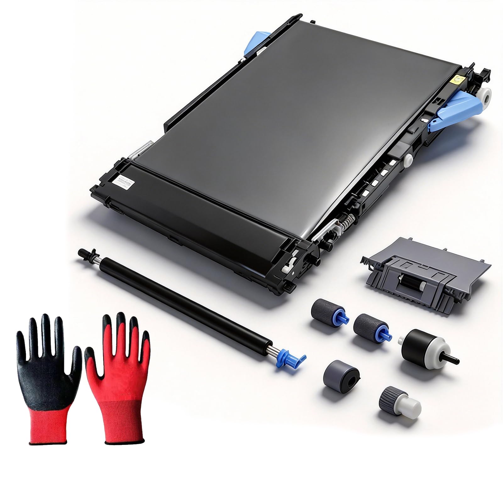 Premium CF081-67904 Transfer Belt Kit for HP Color LaserJet Enterprise M551 M551n M551dn M551xh, Includes RM1-8177 ITB & Maintenance Roller Kit, Fix Image Ghosting & Color Alignment Issues (Red Black)