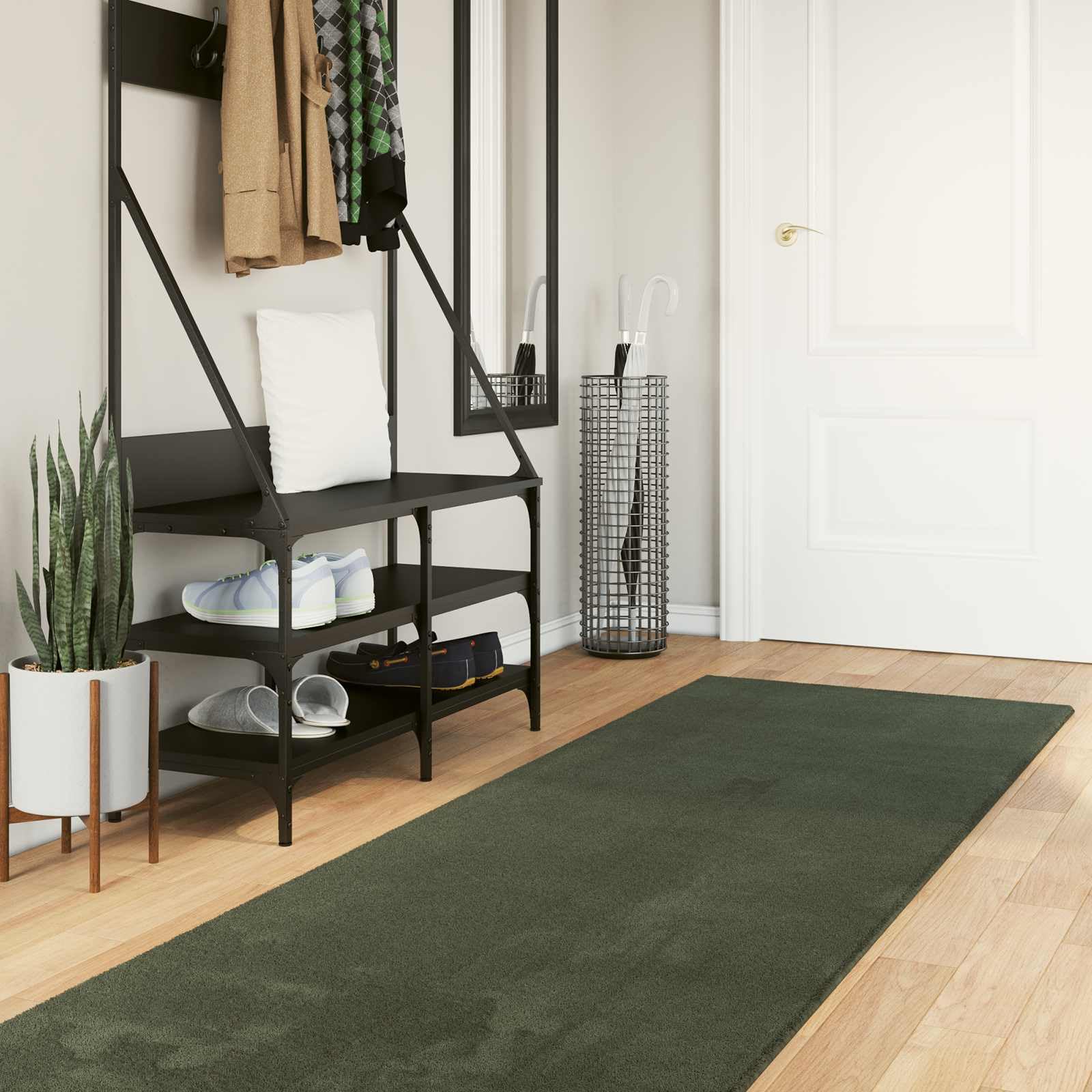 Tapis de couloir moelleux Huarte pour un salon ou une entrée chaleureuse