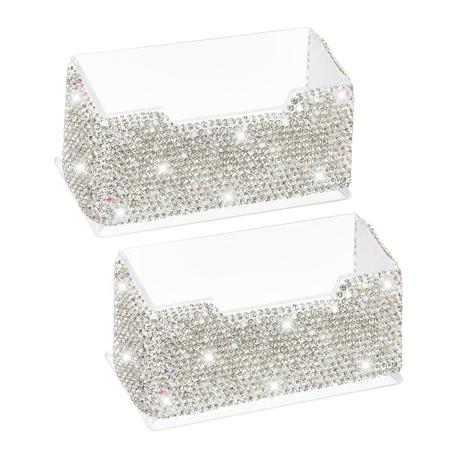 PATIKIL Rhinestone Business Card Holder