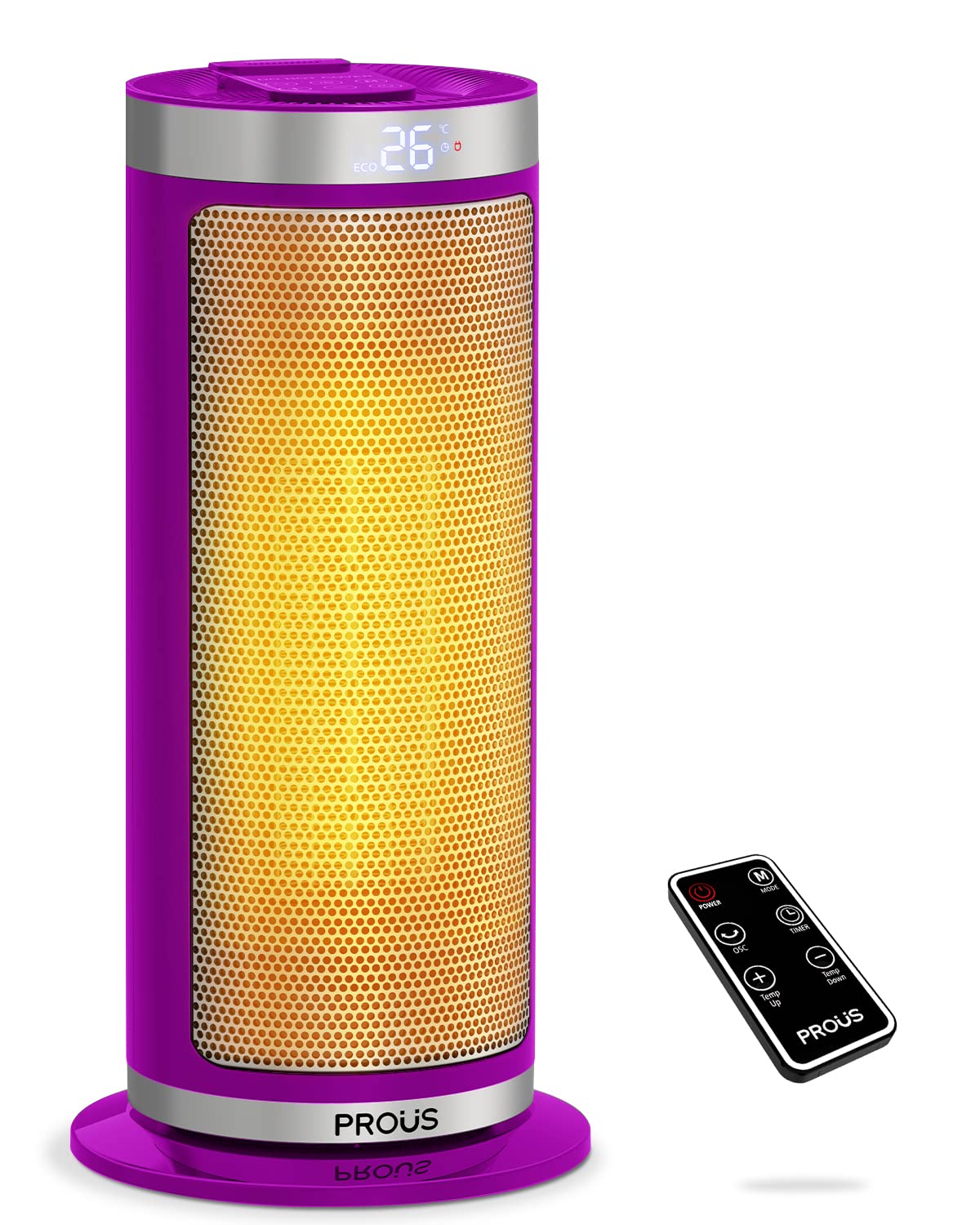 Amazon | PROÜS PROUS セラミックヒーター ECO 1500Wファンヒーター 4 
