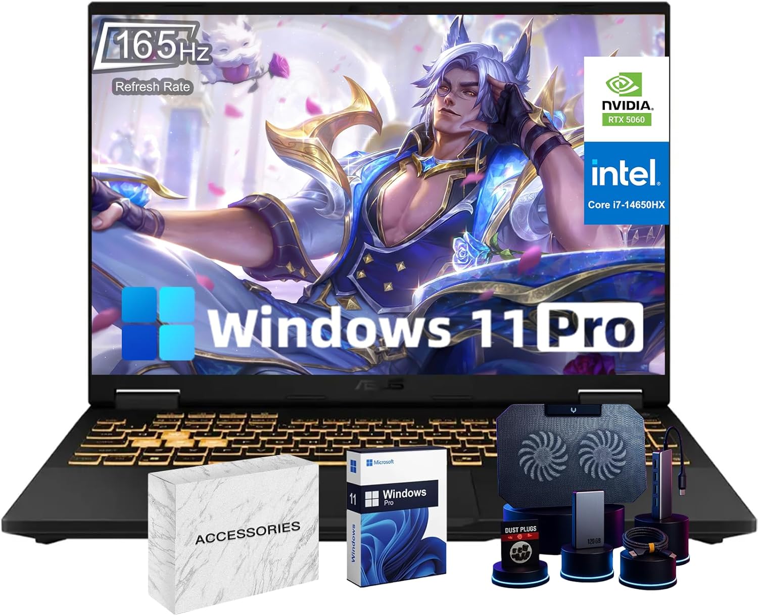 ASUS TUF F16 Gaming Laptop Computer • NVIDIA RTX 5060 8GB GDDR7 • Intel 14th i7(Up to 5.2GHz, 16 Cores) • 16″ FHD+ 165Hz Anti-Glare Display • WiFi6E • Win 11 Pro • Accessories(32 GB DDR5, 1 TB SSD) ASUS TUF F16 Gaming Laptop Computer • NVIDIA RTX 5060 8GB GDDR7 • Intel 14th i7(Up to 5.2GHz, 16 Cores) • 16″ FHD+ 165Hz Anti-Glare Display • WiFi6E • Win 11 Pro • Accessories(32 GB DDR5, 1 TB SSD)