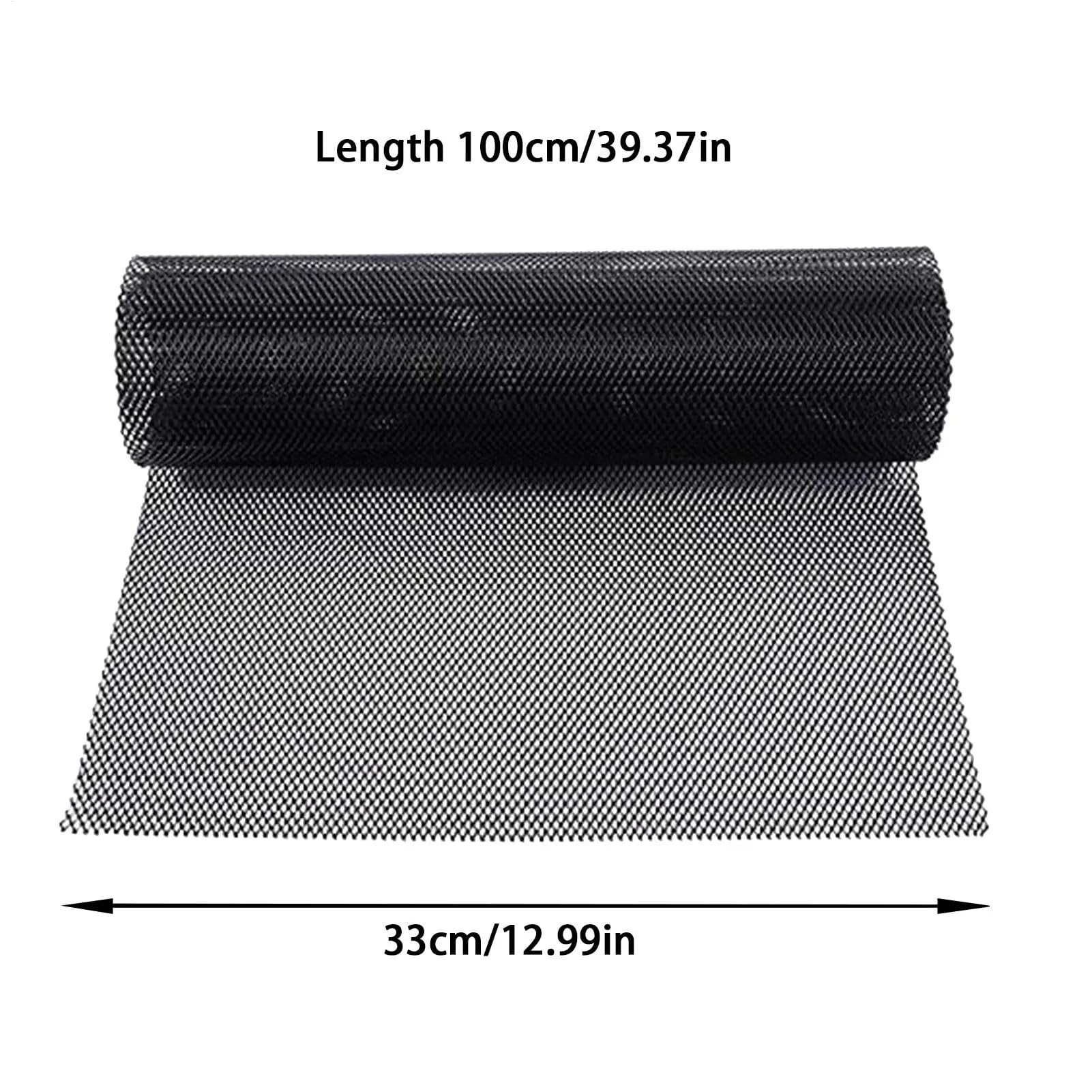 Panel Środkowy Przedniego Zderzaka Samochodowego Siatka O Strukturze Plastra Miodu Grill Chłodnicy Pojazdu Do Samochodów 100x33cm Atrapa chłodnicy(8x16mm)