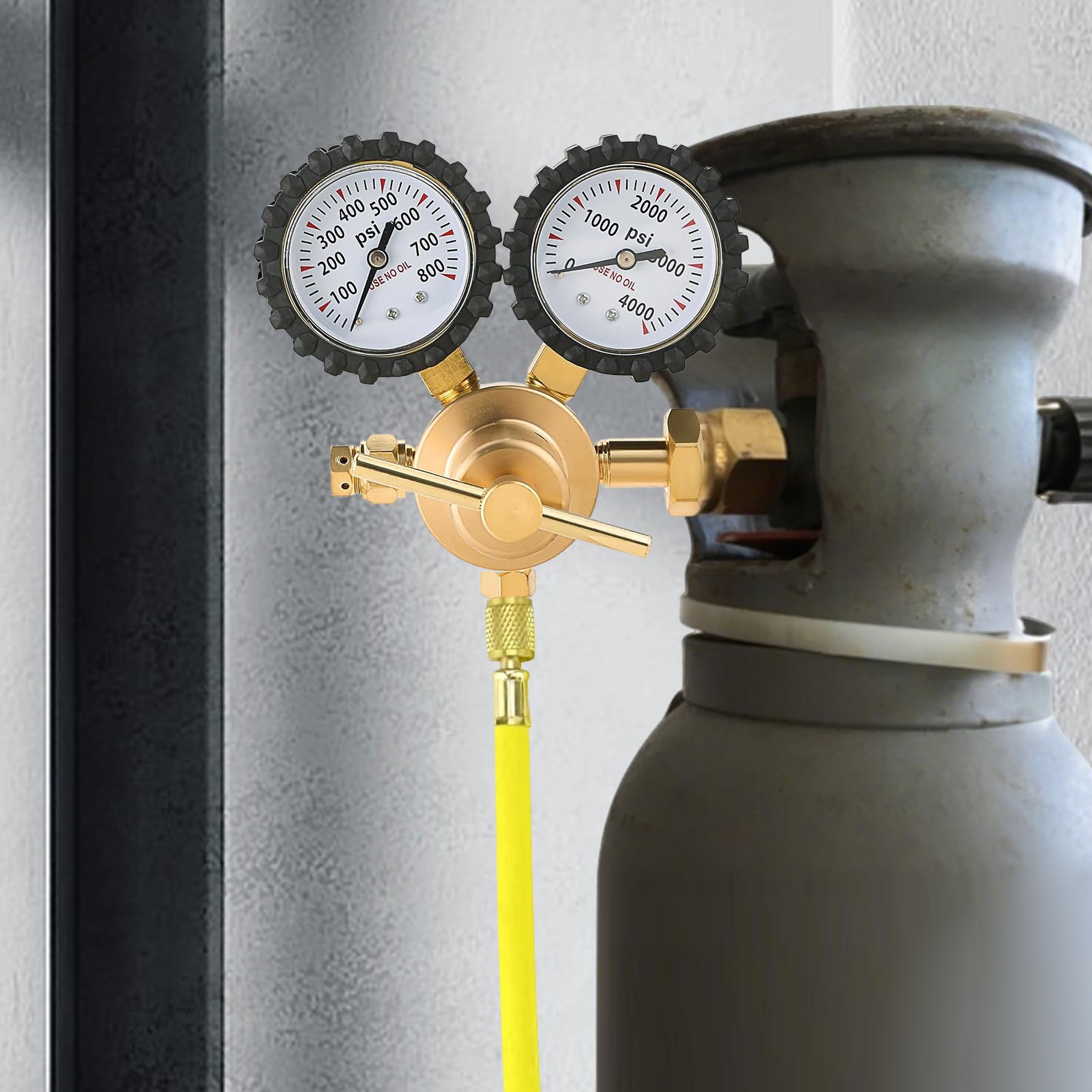 Regulador De Nitrógeno Para HVAC Preciso Alta Presión Antifugas | Regulador De Gas Nitrógeno Antifugas Para Aplicaciones En HVAC, Soldadura, Industria, Laboratorio, Taller, Y Para El Hogar