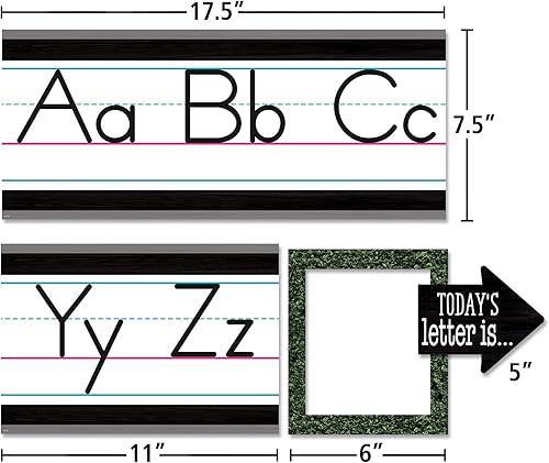 Miniatura 5 de Teacher Created Resources Tablero de anuncios de línea del alfabeto de granja moderna (TCR8338)