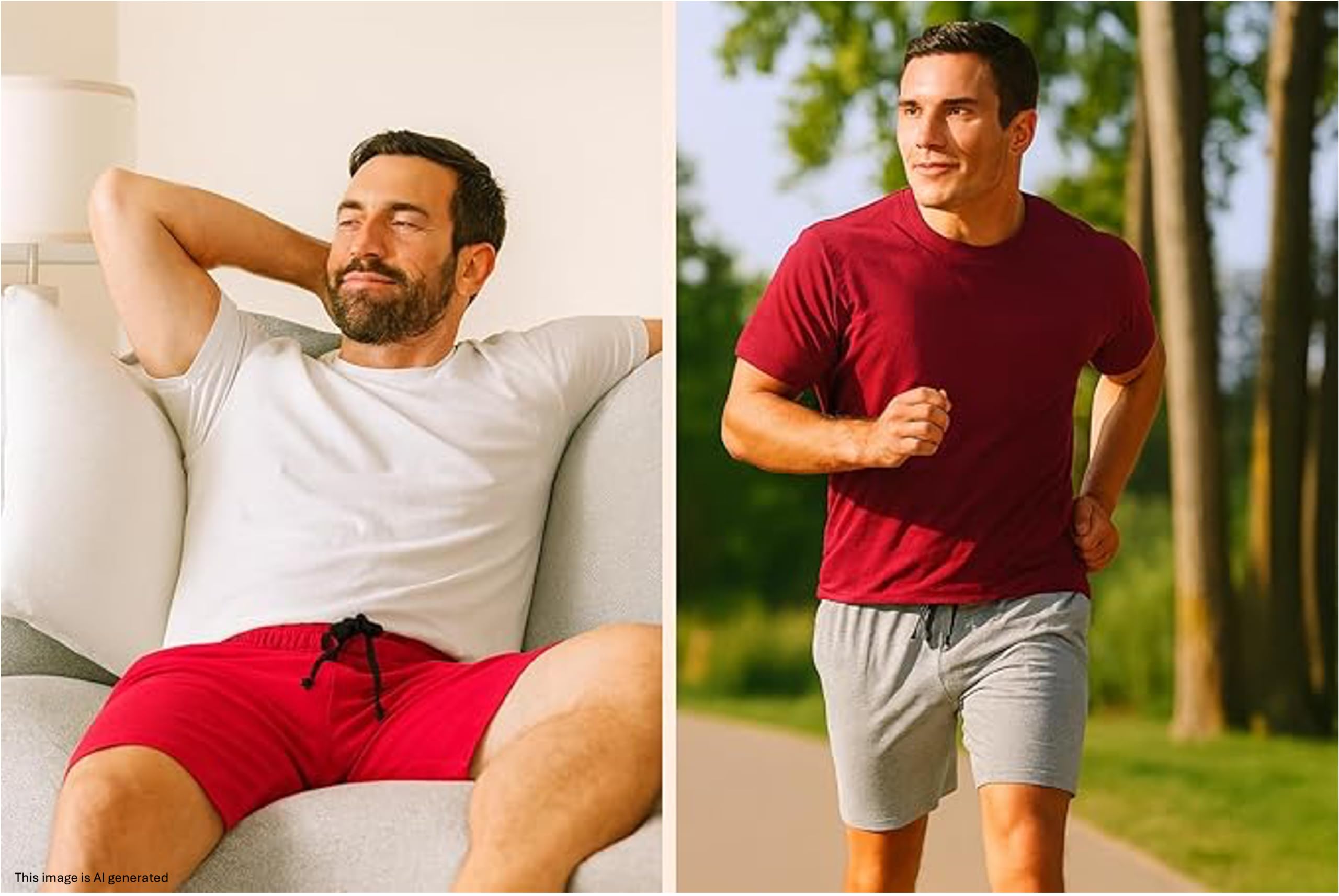 Hanes 01005 Pantalones Cortos Hombre (Pack de 2)