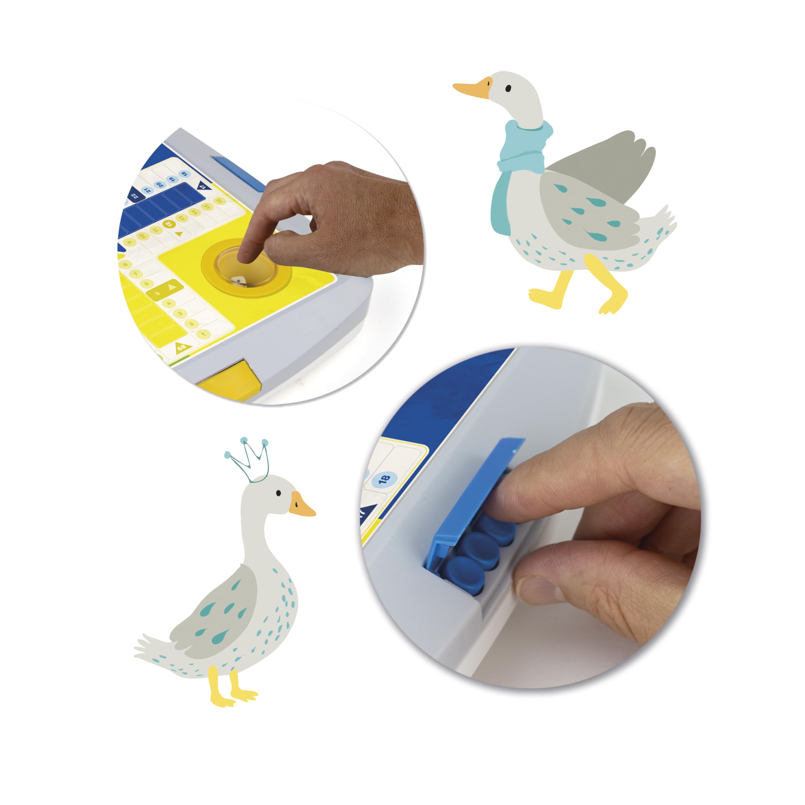 Chicos - Automatic Parcheesi & Goose Deluxe: Automatic Parcheesi and Goose Game for Children from 3 Years (64104)