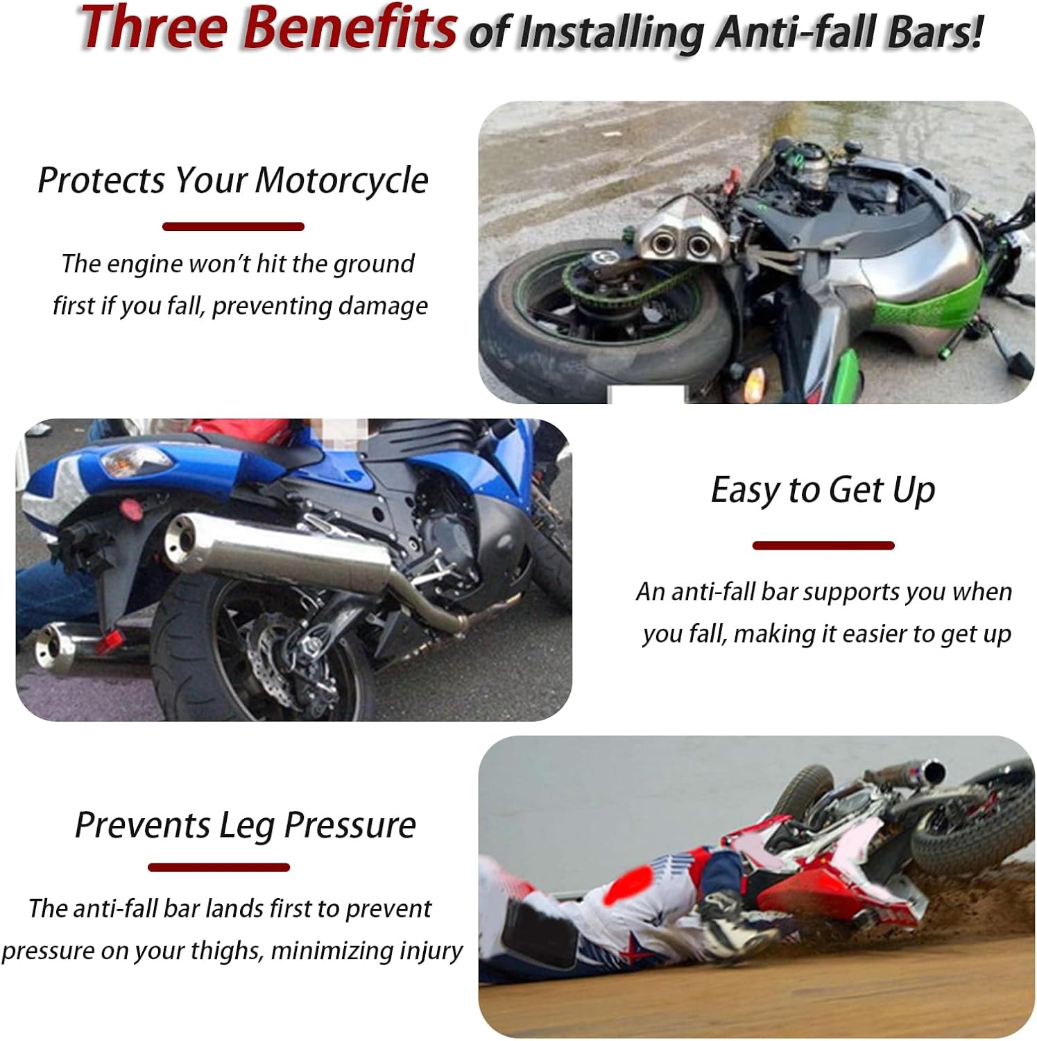 2 Pack Motorcycle Frame Sliders for Yamaha MT 07 MT07 Tracer 700 Tracer700, Anti-Fall Frame Slider Crash Protectors, CNC Aluminum Frame Slider Anti-Fall Stick, Motorcycle Accessories