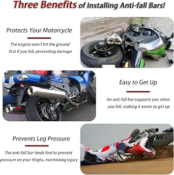 2 Pack Motorcycle Frame Sliders for Yamaha FJR 1300 2001-2020 2021 2022 2023 2024 2025, Anti-Fall Frame Slider Crash Protectors, CNC Aluminum Frame Slider Anti-Fall Stick, Accessories
