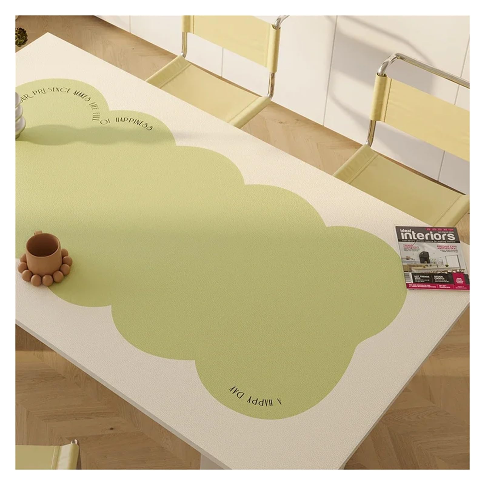 Schreibtischunterlagen Tischmatte, wasserdicht, ölbeständig, PVC-Tischdecke, hochtemperaturbeständige Matten(YY064-2-B,50x120cm)