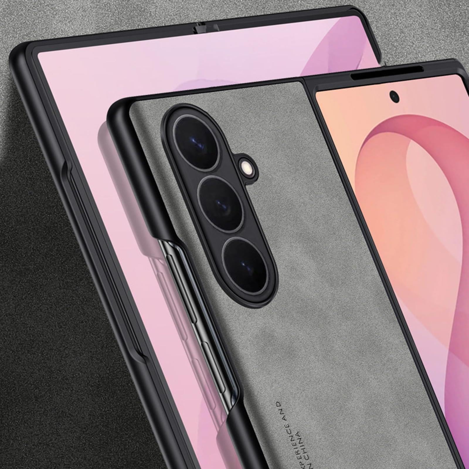 Custodia Slim for Samsung Z Fold 8/Ultra Pelle Rétro